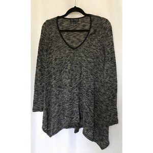 Mason Mackenzie Sweater Black White White Knit Top Size Medium SW1